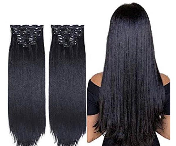 22 Inches Black Clip-in Extensions