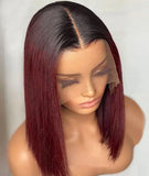 14” Lace Front Human Hair Wig