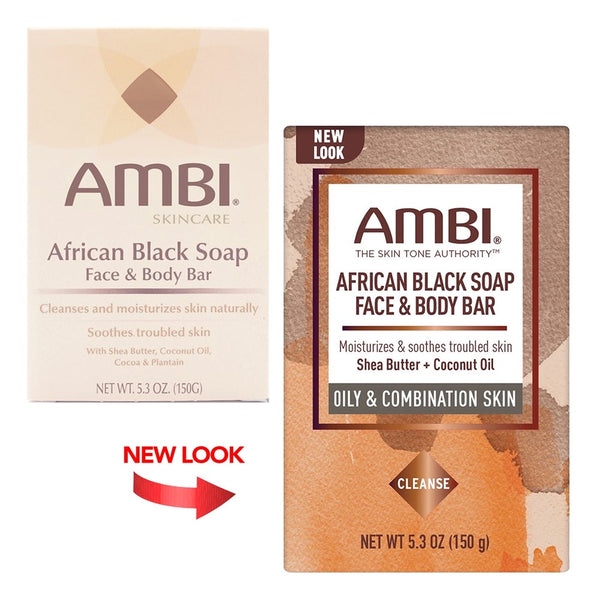 AMBI African Black Soap Face & Body Bar (5.3oz)