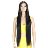 Ana: 38”Black Straight Lace Frontal Wig