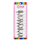 CHLOE 10pcs Twin Beads Ponytailers 20mm