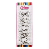 CHLOE 10pcs Twin Beads Ponytailers 20mm