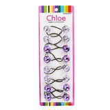 CHLOE 8pcs Twin Beads Ponytailers 20mm