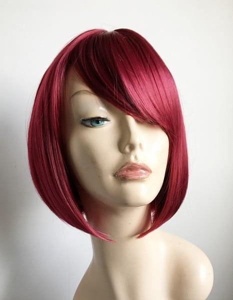 Eden: Red Full Head Wig with Bangs