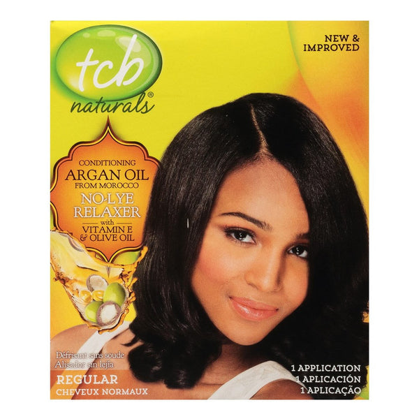 TCB Natural Argan & Olive Oil No-Lye Relaxer Kit