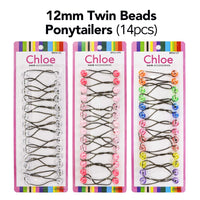 12mm Twin bead Ponytailers