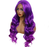 EMERY: 30” Purple Lace Front Wig