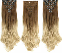 24 Inches Wavy Clip in Extensions