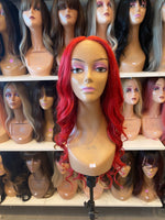 Sofia- 22” Red Long Lace Front Wig