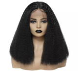 Grace 18" Kinky Straight Middle Part Lace Front Wig # 2