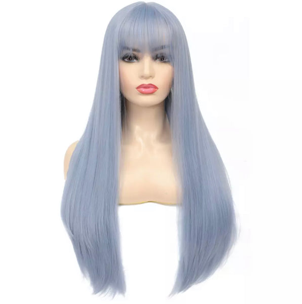 JULIA-28" Long Wig With Bangs #6