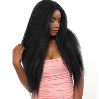 AUTUMN: 30”Black Lace Front Kinky Wig# 3