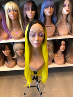 Vivian: 30” Yellow Straight Lace Front Wig