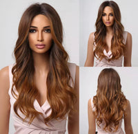 28 Inch Long Wavy Non-Lace Wig