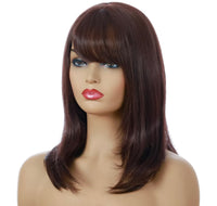 Arya: 20" Wavy Full Head Wig with Bangs #1