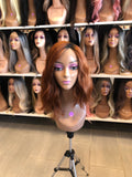 14" Short Wavy Lace Front Wig