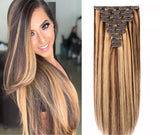 22” Human Hair Clip in Extensions