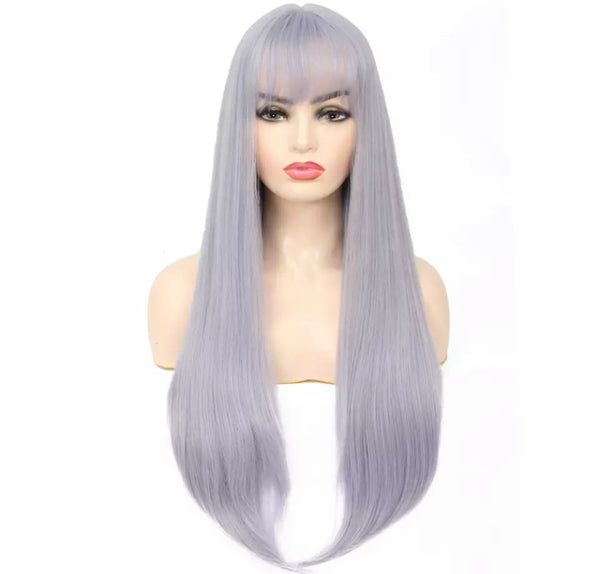 JULIA-28" Long Wig With Bangs #7