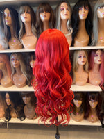 Sofia- 22” Red Long Lace Front Wig