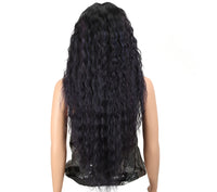 Audrey 28 Inch Black Curly Lace Part Wig # 2