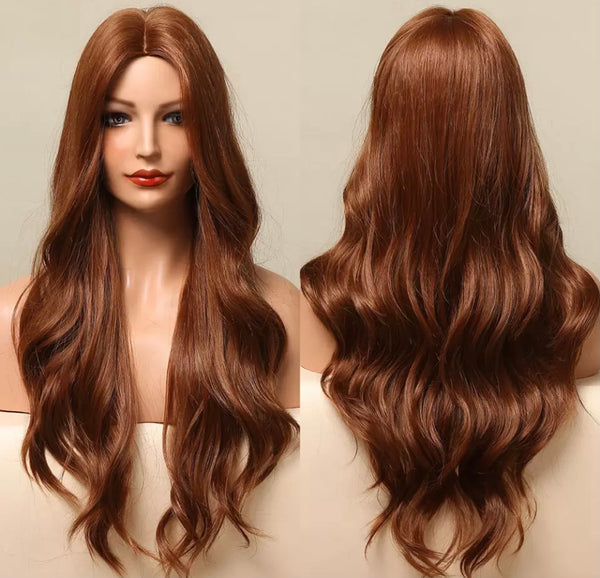 LILLY: 24 Inch Long Wavy Non-Lace Wig #16