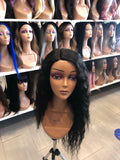 Audrey 28 Inch Black Curly Lace Part Wig # 2