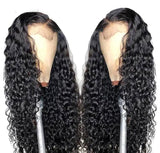 26” Black Curly Human Hair Wig