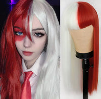 28" Long Full Head Wig with Bangs