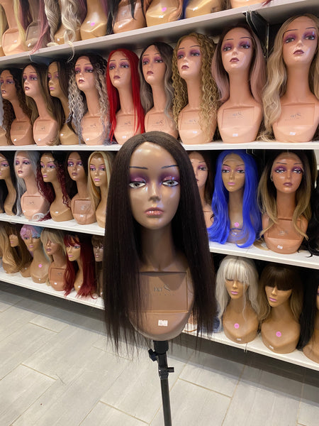 30” Dark Brown Lace Part Wig