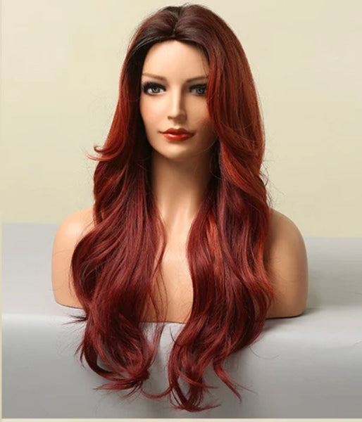 22” Long Full Head Heat Resistant Wig