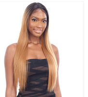 Peyton: 30” Brown Straight Lace Front Wig #7