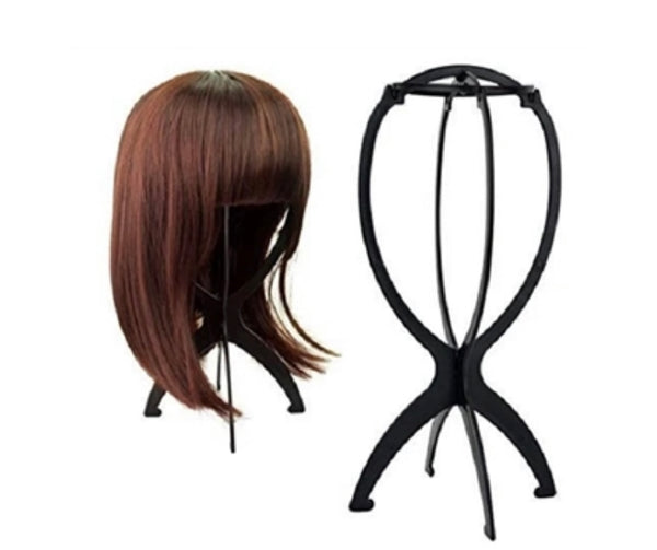 Black Collapsible Wig Stand