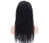 26” Black Curly Human Hair Wig