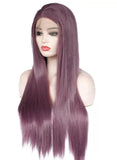 JADE: 30” Purple Straight Lace Front Wig