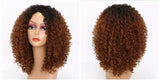 14 Inches Brown Curly Full Head  Heat Resistant Wig