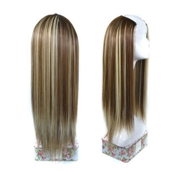 24” Straight Half Wig