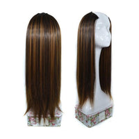 24” Straight Half Wig