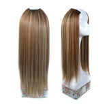 24” Straight Half Wig