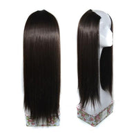 24” Straight Half Wig