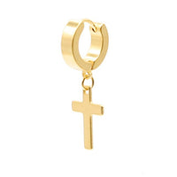 Fashion  Stainless Steel Cross Earrings